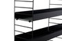 Hanah Home Cm-068 Estantería de Pared de Metal Negro